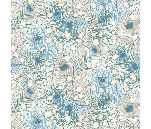 Artist’s Home 04776012C Mary Kathryn Peacock Blue by Liberty fabrics Artist's Home 04776012C Mary Kathryn Peacock Blue by Liberty fabrics