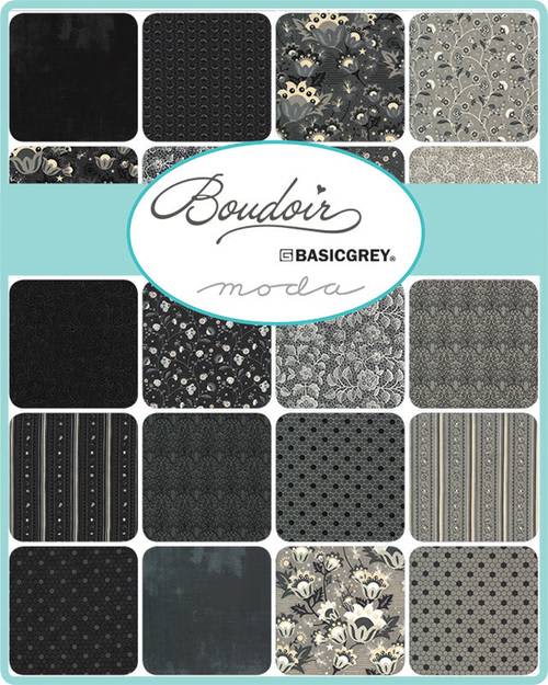 Boudoir Jelly Roll 30650JR Grey Rose cream by Moda Fabrics Boudoir Jelly Roll 30650JR Grey Rose cream by Moda Fabrics - Image 2