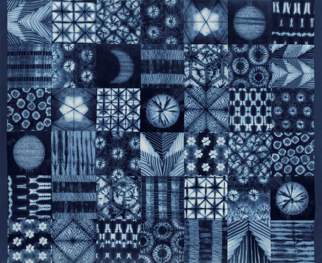 Tochi 4806013 Shibori Panel 36″x44″ Indigo Blue by Moda Fabrics Tochi 4806013 Shibori Panel 36"x44" Indigo Blue by Moda Fabrics