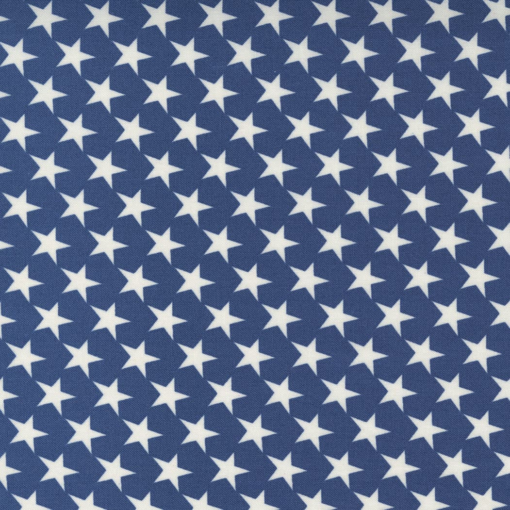 Belle Isle 1492215 Cream Stars on Navy Blue fabric by Minick & Simpson for Moda Belle Isle 1492215 Cream Stars on Navy Blue fabric by Minick & Simpson for Moda