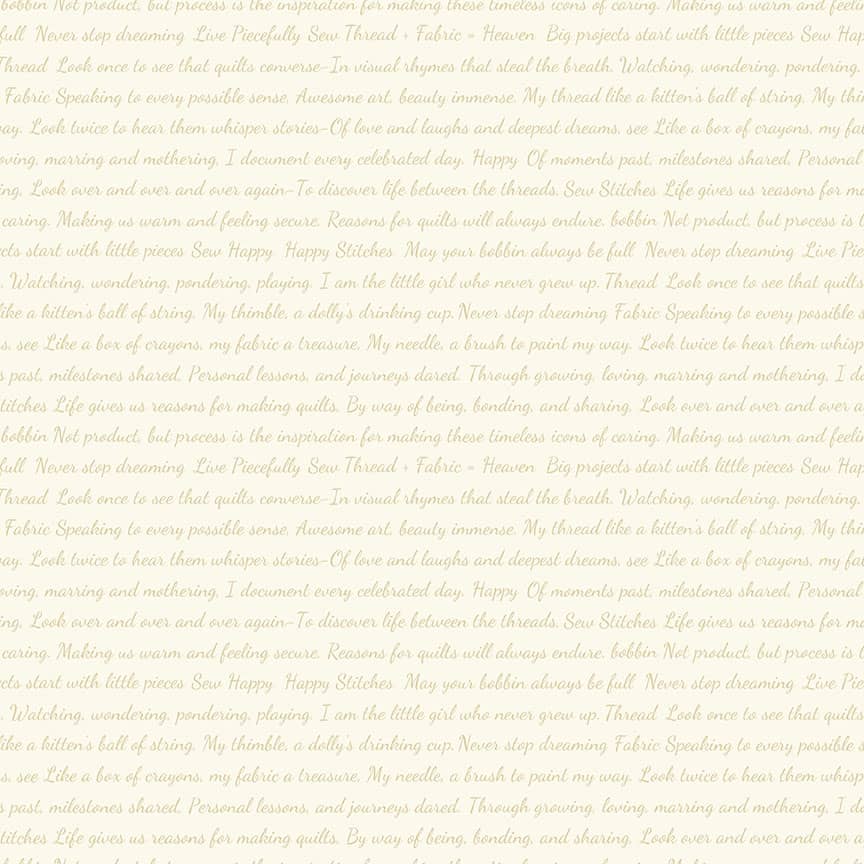 Cloud Nine 9970LN Cream Reasons to Sew fabric by Edyta Sitar for Laundry Basket Quilts Cloud Nine 9970LN Cream Reasons to Sew fabric by Edyta Sitar for Laundry Basket Quilts