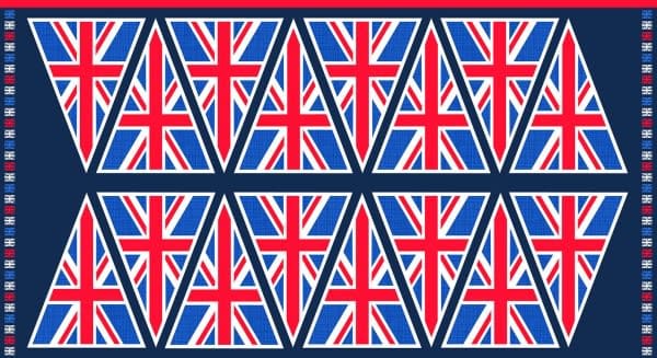 London Revival 2454BR Union Jack Flag Bunting Panel 60cm wide price per panel London Revival 2454BR Union Jack Flag Bunting Panel 60cm wide price per panel