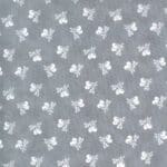 Urban Farmhouse 4913814 White berries on Dove grey fabric by Moda