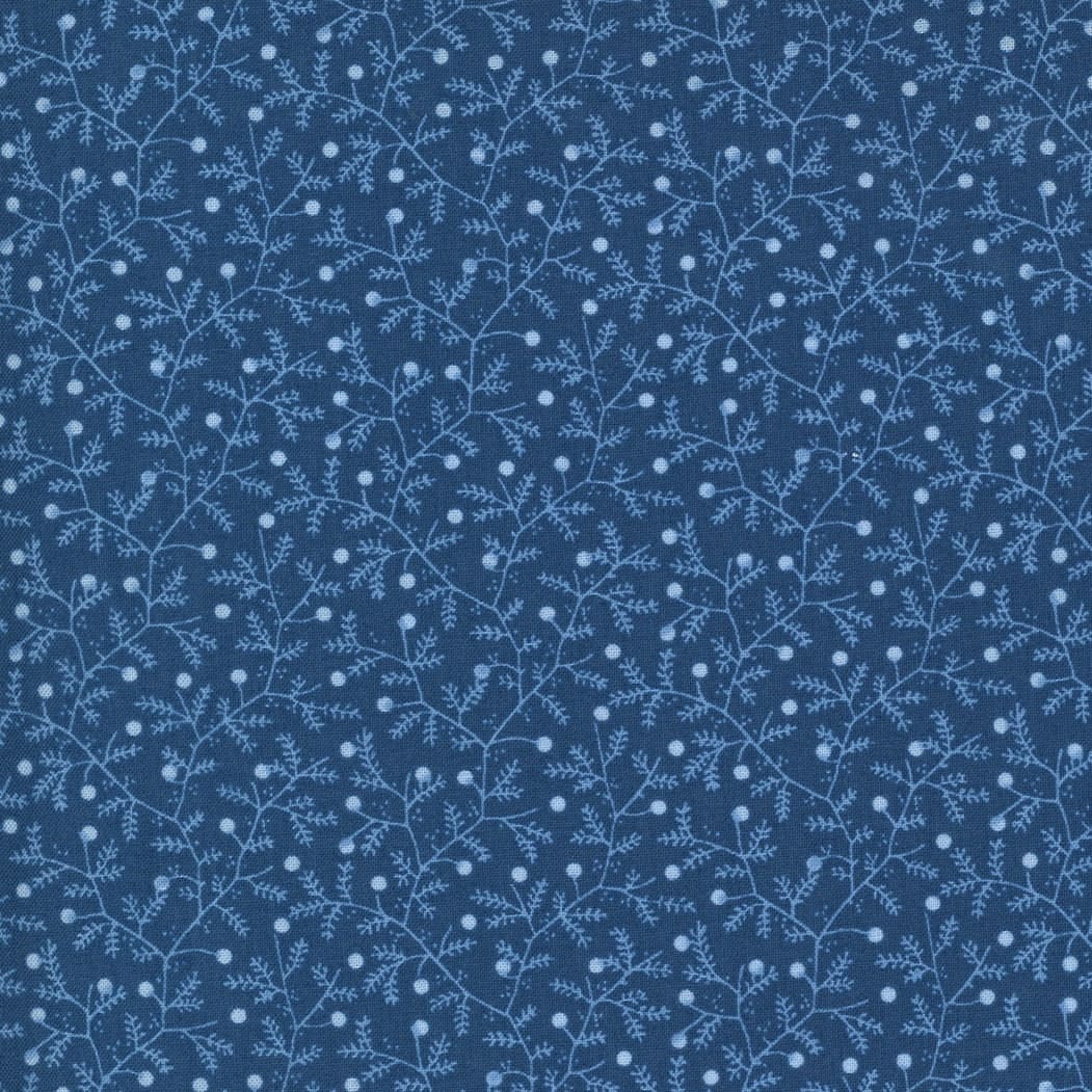 Crystal Lane 298313 Navy Blue sprig by Moda Fabrics Crystal Lane 298313 Navy Blue sprig by Moda Fabrics