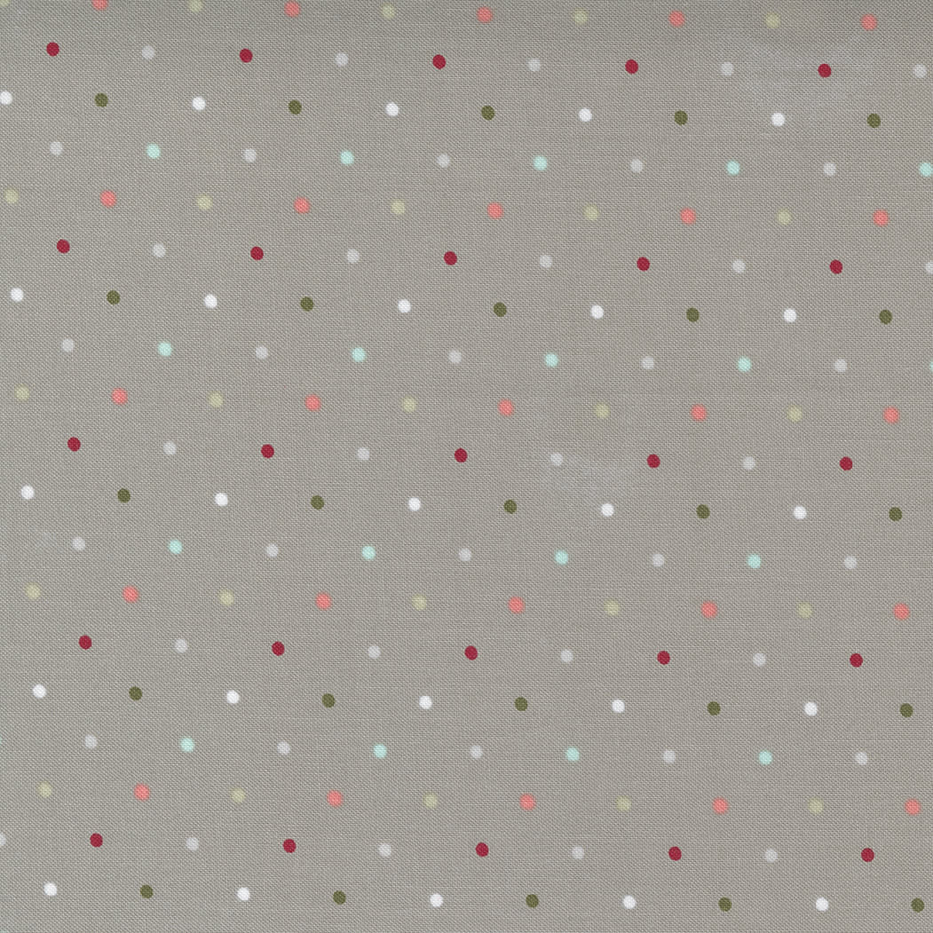 Christmas Morning 514713 Multi Spots on Dove Grey by Lella Boutique for Moda Fabrics Christmas Morning 514713 Multi Spots on Dove Grey by Lella Boutique for Moda Fabrics