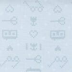 Make Time 2457015 Breeze blue cross-stitch  by Aneela Hoey for Moda Fabrics