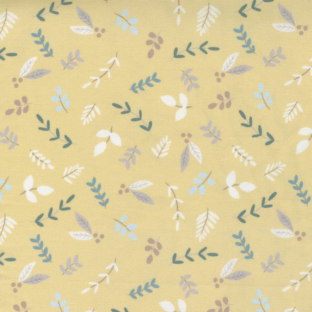 Little Ducklings 2510216 Leaves on Mustard yellow by Paper & Cloth for Moda Fabrics Little Ducklings 2510216 Leaves on Mustard yellow by Paper & Cloth for Moda Fabrics