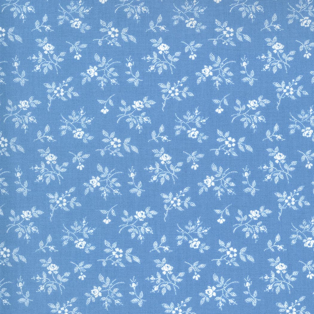 Crystal Lane 298413 French Blue ditsy rose by Moda Fabrics Crystal Lane 298413 French Blue ditsy rose by Moda Fabrics