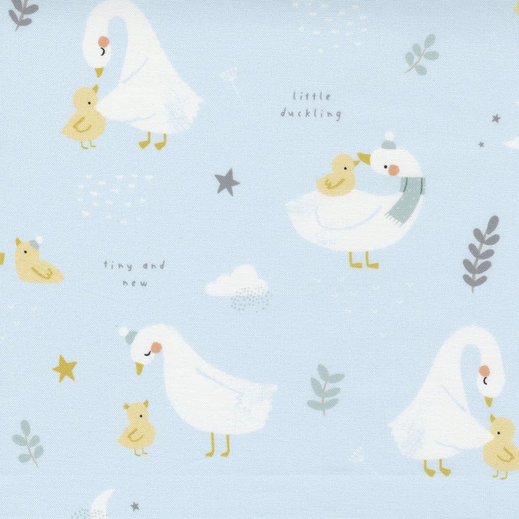 Little Ducklings 2510015 Ducklings on Pale Blue by Paper & Cloth for Moda Fabrics Little Ducklings 2510015 Ducklings on Pale Blue by Paper & Cloth for Moda Fabrics