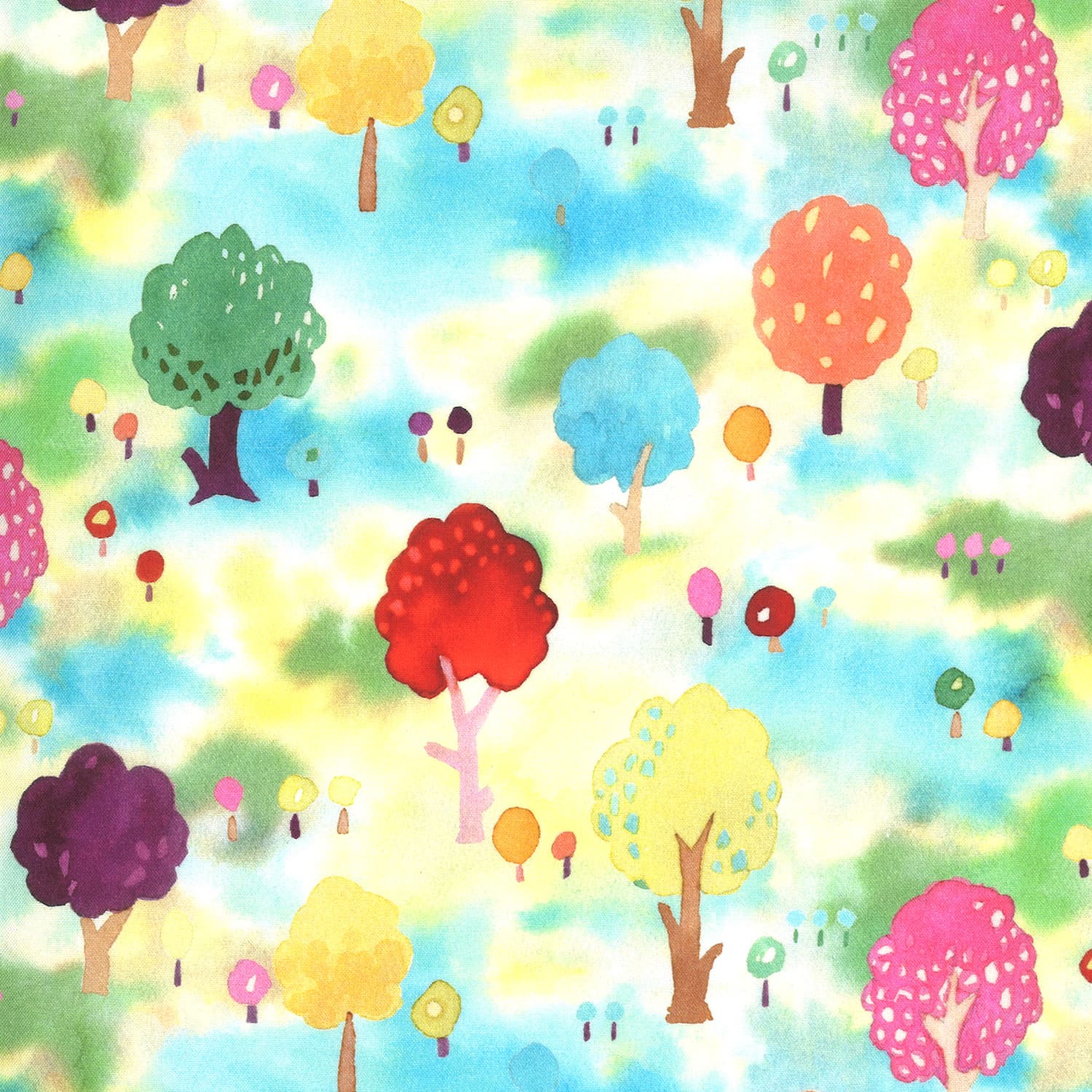 Fanciful Forest 3357212 Trees on Yellow & Blue by MoMo for Moda fabric Fanciful Forest 3357212 Trees on Yellow & Blue by MoMo for Moda fabric