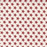 Belle Isle 1492211 Red stars on Cream fabric by Minick & Simpson for Moda