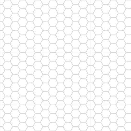 Morning Mist BL189501W Honeycomb hexagons White fabric blender Morning Mist BL189501W Honeycomb hexagons White fabric blender