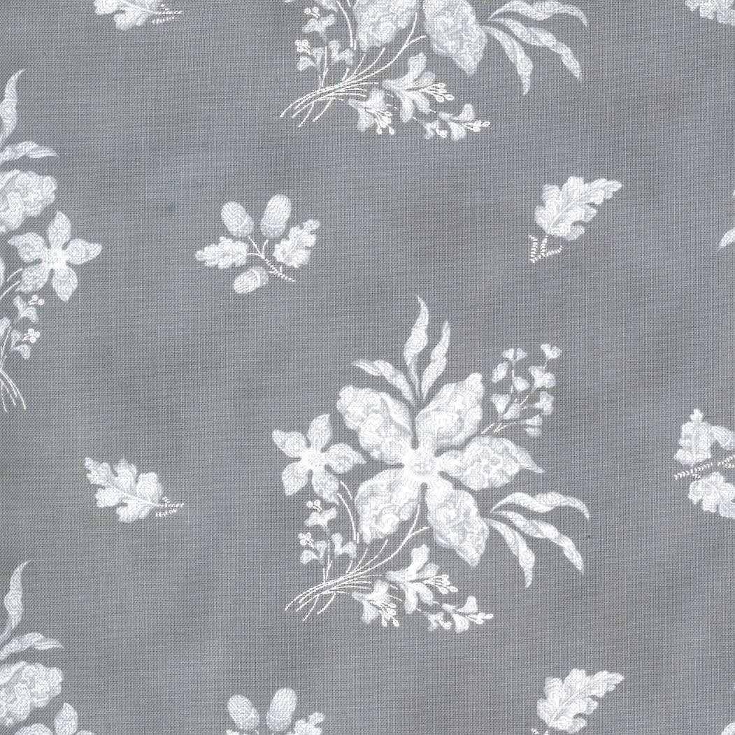 Urban Farmhouse 4913114 White floral on Dove Grey fabric by Moda Urban Farmhouse 4913114 White floral on Dove Grey fabric by Moda