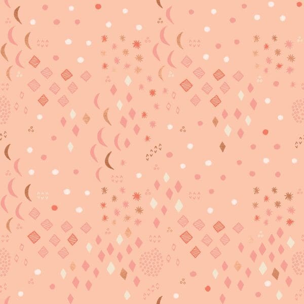 First Light RS505113M Copper Peach Blossom Moonrise Moons by Ruby Star Society for Moda Fabrics Metallic Celestial Orange White Red First Light RS505113M Copper Peach Blossom Moonrise Moons by Ruby Star Society for Moda Fabrics Metallic Celestial Orange White Red