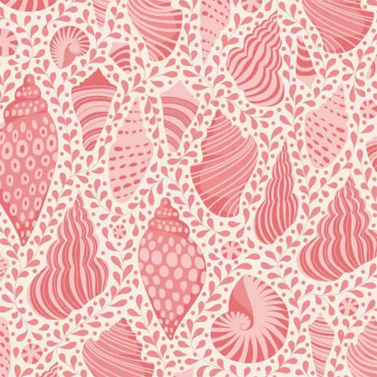 Cotton Beach 110024 Red Beach Shells Icons by Tilda Fabrics Coral Cream Cotton Beach 110024 Red Beach Shells Icons by Tilda Fabrics Coral Cream