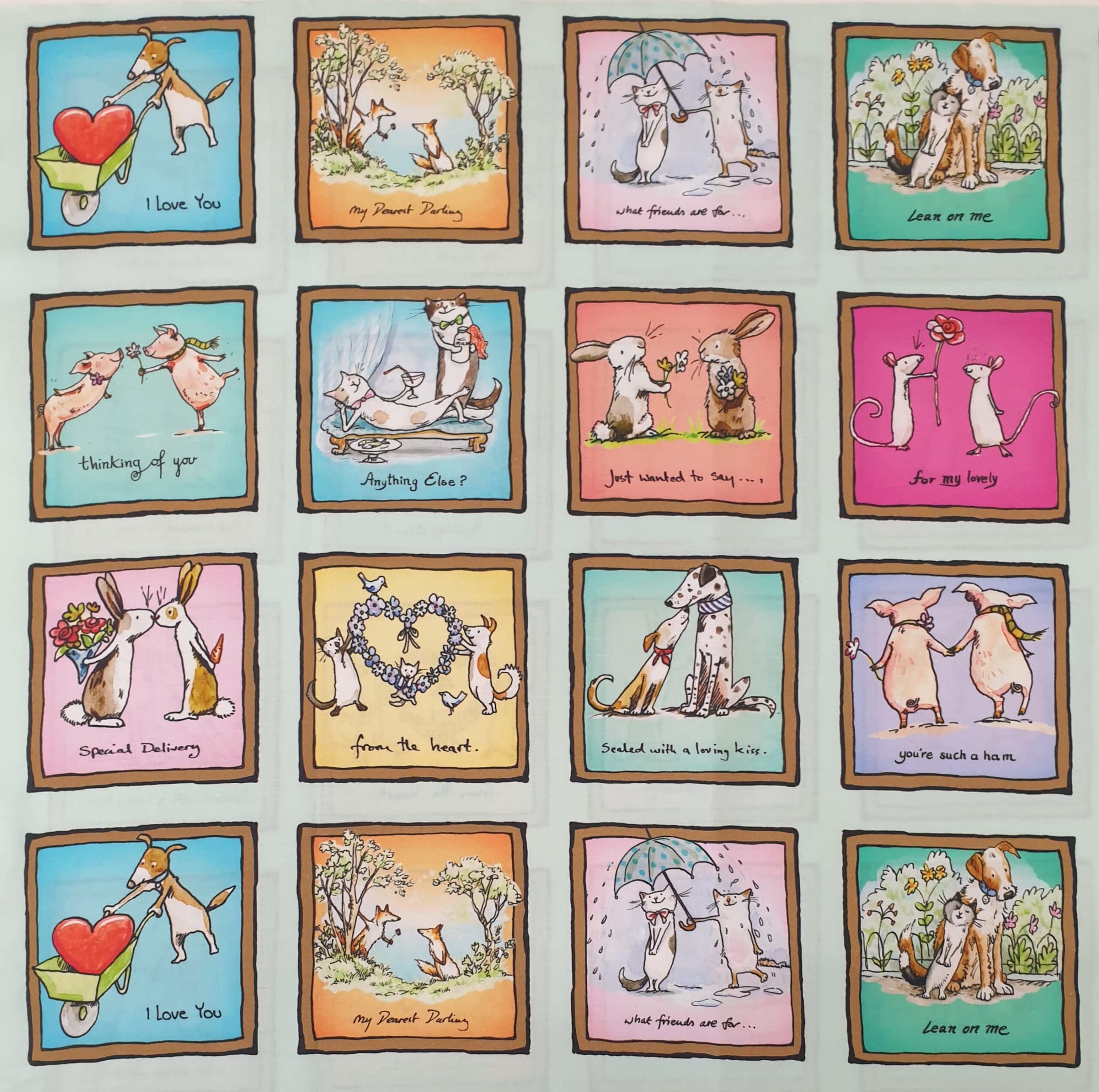 From the Heart CWY3357100 Cute Cat & Dog panels From the Heart CWY3357100 Cute Cat & Dog panels