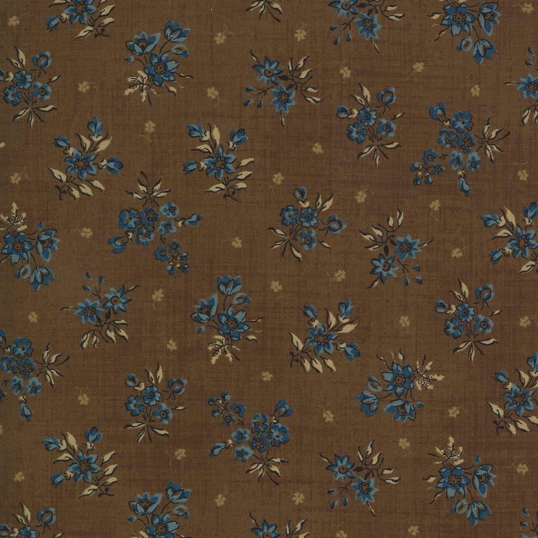 Maria’s Sky 3162614 Chesnut Blue Wildflower Bouquet on Brown by Betsy Chutchian for Moda Fabrics Flora Flowers Beige Indigo Maria's Sky 3162614 Chesnut Blue Wildflower Bouquet on Brown by Betsy Chutchian for Moda Fabrics Flora Flowers Beige Indigo