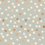 First Light RS504817 Grey Copper and Cream Chunky Dots by Ruby Star Society for Moda Fabrics Metallic Polka Dots White Pewter
