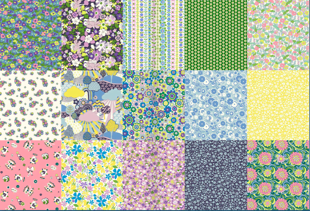 Carnaby Fat Quarter Pack Daydream pinks & purples 11 x FQ of Liberty Fabrics Carnaby Fat Quarter Pack Daydream pinks & purples 11 x FQ of Liberty Fabrics