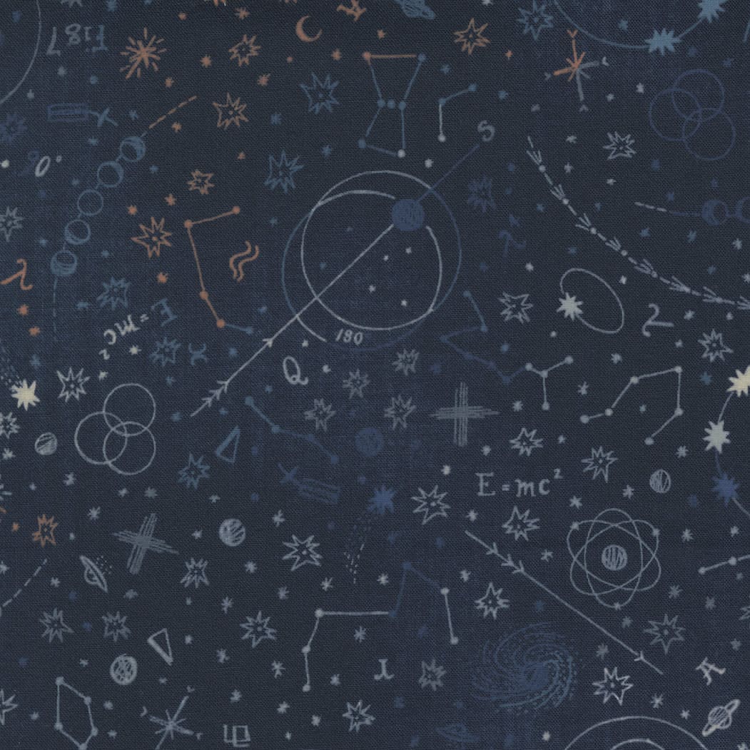 Astra 1692024 Galaxy Dark Navy Blue Eclipse by Janet Clare for Moda fabrics Astra 1692024 Galaxy Dark Navy Blue Eclipse by Janet Clare for Moda fabrics