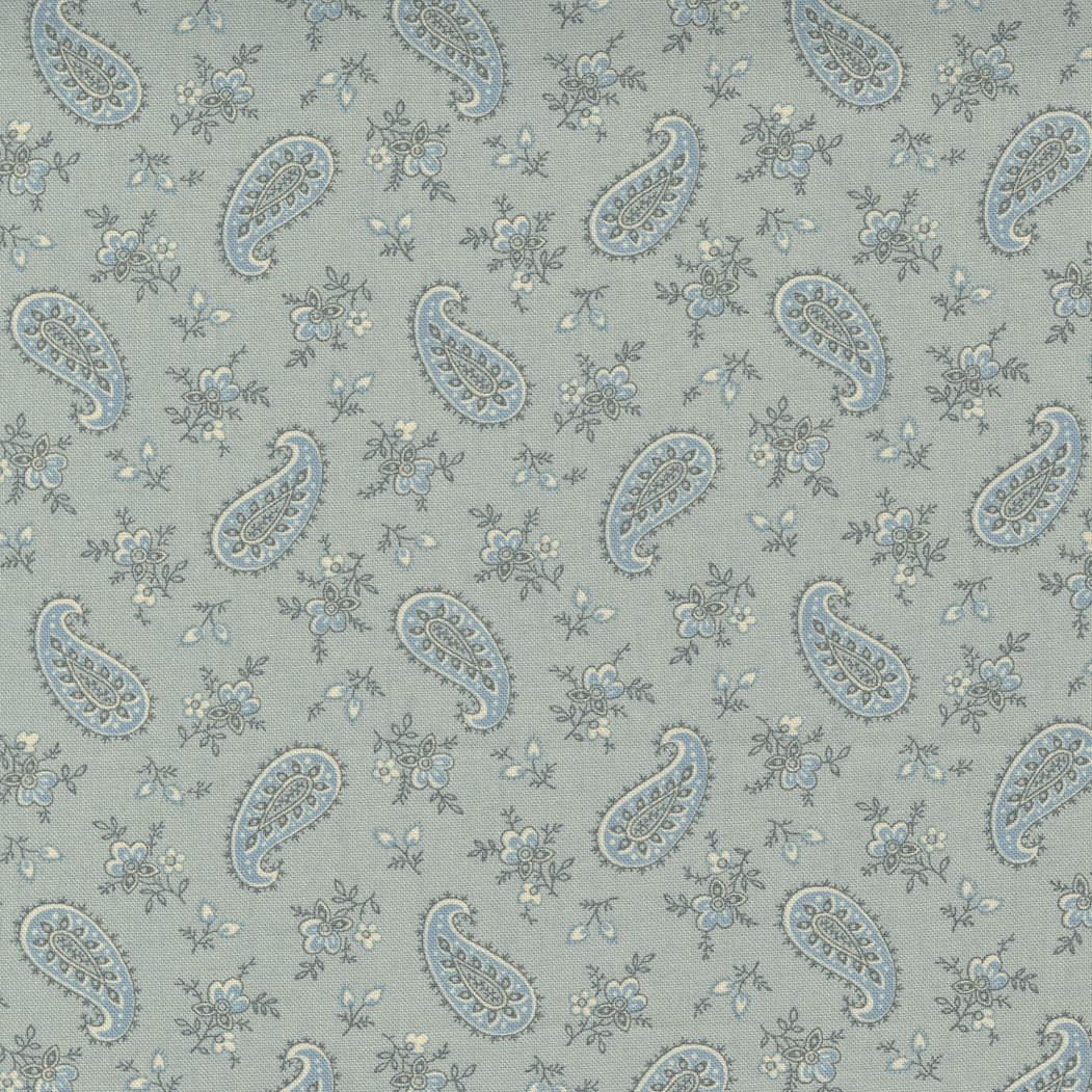 La Vie Boheme 1390415 Marcel Light Blue Paisley by French General for Moda fabrics La Vie Boheme 1390415 Marcel Light Blue Paisley by French General for Moda fabrics