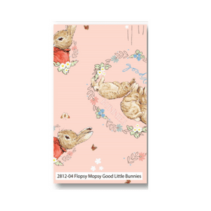 Peter Rabbit 281204 Flopsy & Mopsy on pink by Visage Textiles Peter Rabbit 281204 Flopsy & Mopsy on pink by Visage Textiles