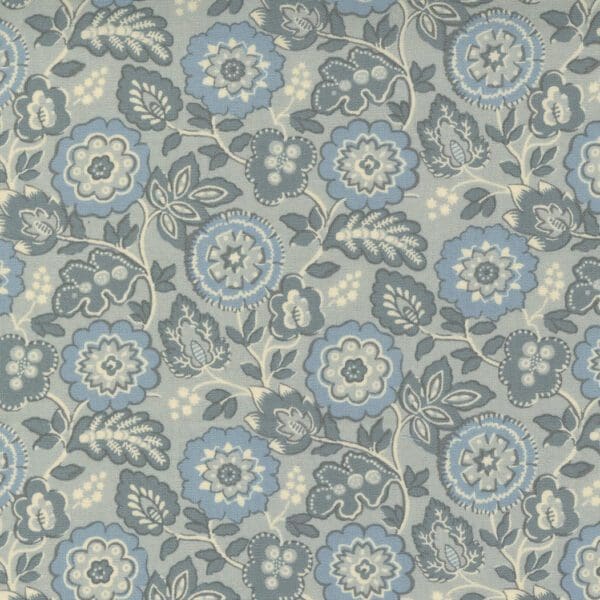La Vie Boheme 1390313 Blue Roma Floral by French General for Moda fabrics La Vie Boheme 1390313 Blue Roma Floral by French General for Moda fabrics