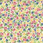 Love Lily 2411111 Pink Ditsy Roses on Ivory by Moda fabrics