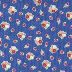 Love Lily 2411217 Ditsy Daisy bouquet on Blue by Moda fabrics
