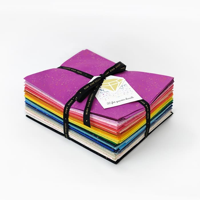 Speckled Rainbow Bundle – 50 x Fat Quarters by Ruby Star Society – £2.99 per quarter! Speckled bundle