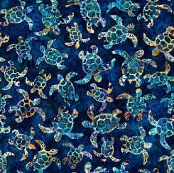 Pacifica 28819N Sea Turtles Blue by QT fabrics Pacifica 28819N Sea Turtles Blue by QT fabrics