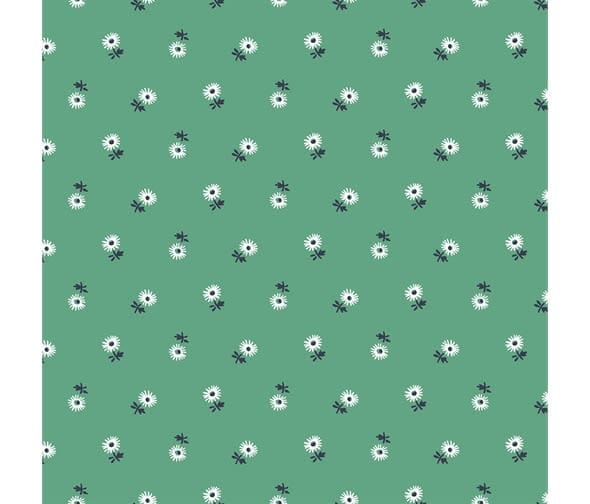 Riviera 462B Sunshine Daisy on Green by Liberty Fabrics Riviera 462B Sunshine Daisy on Green by Liberty Fabrics