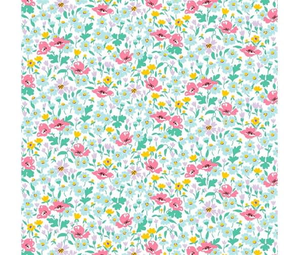 Riviera 463B Wildflower Poppy by Liberty Fabrics Riviera 463B Wildflower Poppy by Liberty Fabrics