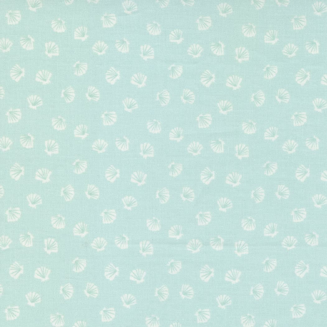 Sea & Me 2079813 Shells Seafoam on Aqua by Stacey Iest Hsu for Moda fabrics Sea & Me 2079813 Shells Seafoam on Aqua by Stacey Iest Hsu for Moda fabrics