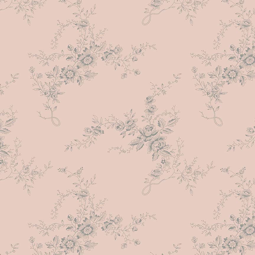 Moonstone 9452E Bells of Ireland Pink fabric by Edyta Sitar for Laundry Basket Quilts Moonstone 9452E Bells of Ireland Pink fabric by Edyta Sitar for Laundry Basket Quilts
