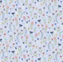 Fox Trot 28958L Meadow flowers lilac blue by QT fabrics Fox Trot 28958L Meadow flowers lilac blue by QT fabrics