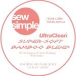 Sew Simple Wadding 124″ Bamboo/cotton mix . Price per quarter metre