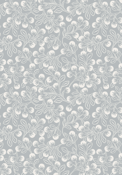 Secret Winter Garden A658.2 Silver Grey Winter Berries by Lewis & Irene fabrics Secret Winter Garden A658.2 Silver Grey Winter Berries by Lewis & Irene fabrics