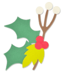 Sizzix Bigz Die – Christmas Nature Holly & Mistletoe