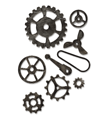 Sizzix Bigz L Die – Mechanical gears by Tim Holtz Sizzix Bigz L Die - Mechanical gears by Tim Holtz