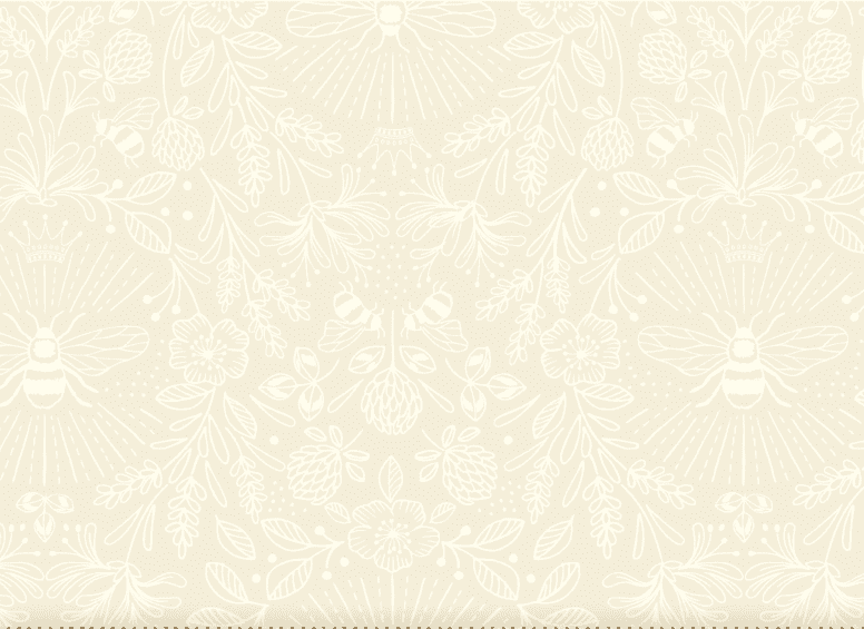 Queen Bee TT1.2 Bee Cream on cream by Lewis & Irene fabrics Queen Bee TT1.2 Bee Cream on cream by Lewis & Irene fabrics