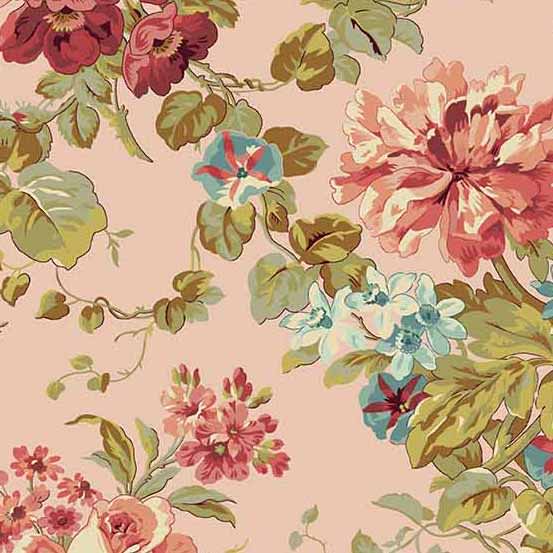 Primrose 521E Rose Garden Blush Pink by Edyta Sitar for Laundry Basket Quilts Primrose 521E Rose Garden Blush Pink by Edyta Sitar for Laundry Basket Quilts