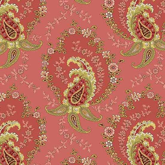 Primrose 522E Paisley Rose Pink by Edyta Sitar for Laundry Basket Quilts Primrose 522E Paisley Rose Pink by Edyta Sitar for Laundry Basket Quilts