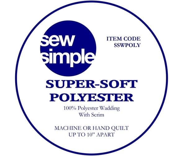 Sew Simple Wadding 90″ Supersoft Polyester Sew Simple Wadding 90" Supersoft Polyester