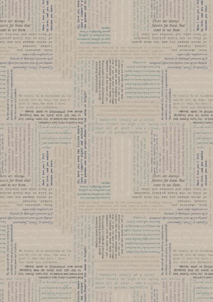 Bookworm A551.3 Text on beige fabric by Lewis & Irene Bookworm A551.3 Text on beige fabric by Lewis & Irene - Image 2