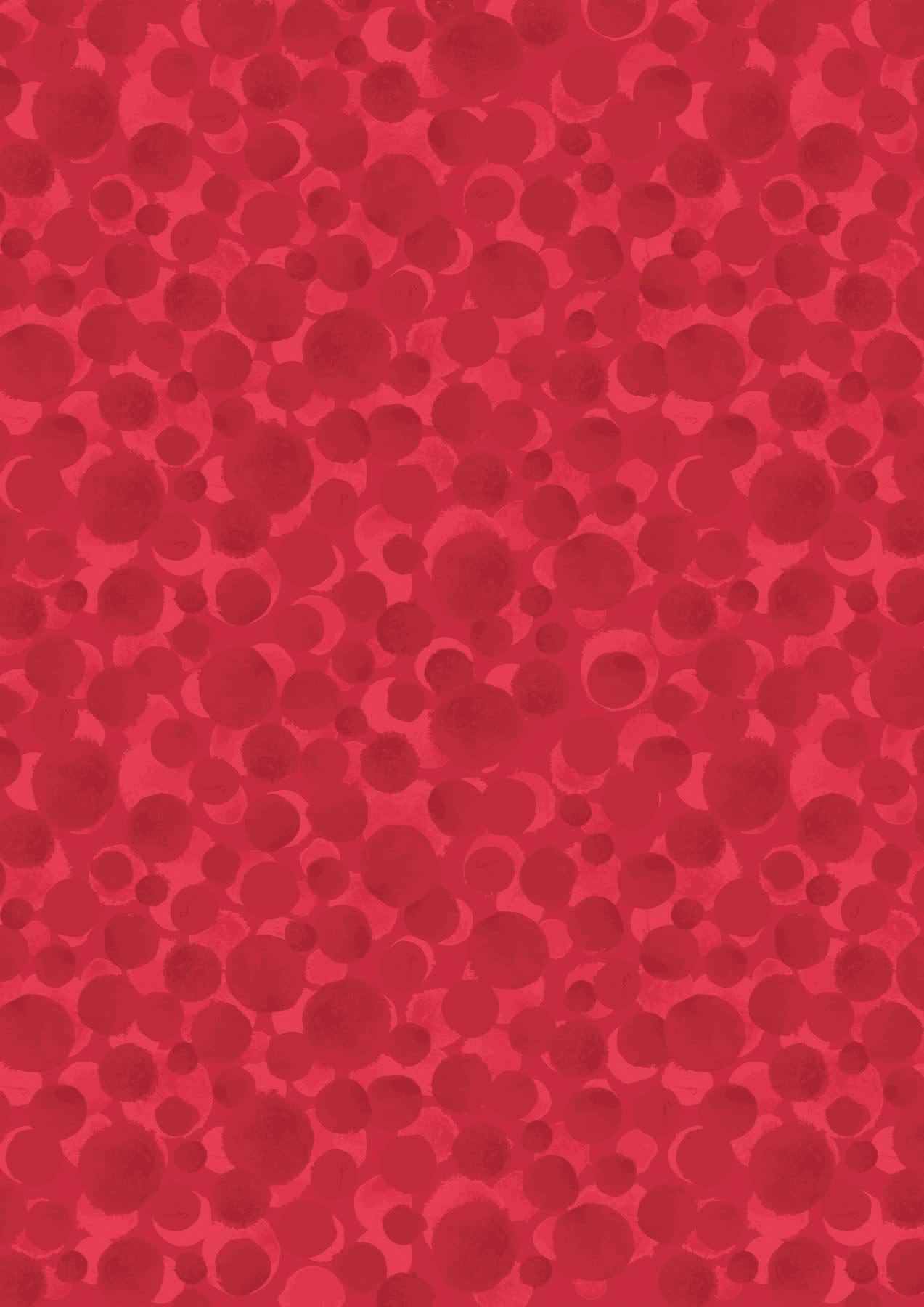 Bumbleberries BB189 Red Pearl fabric by Lewis & Irene Bumbleberries BB189 Red Pearl fabric by Lewis & Irene