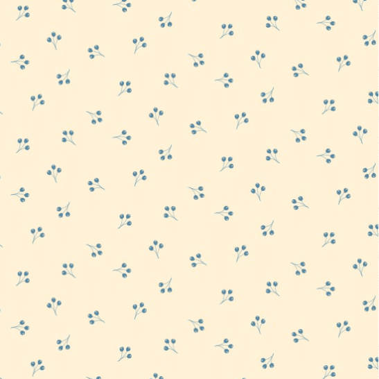 Quilt Backs 78890 Cream Blue sprig Extra wide 108″ wide backing fabric Quilt Backs 78890 Cream Blue sprig Extra wide 108" wide backing fabric