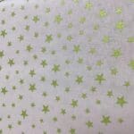 Marvellous Metallics MM1.2 Gold star on pink fabric by Lewis & Irene