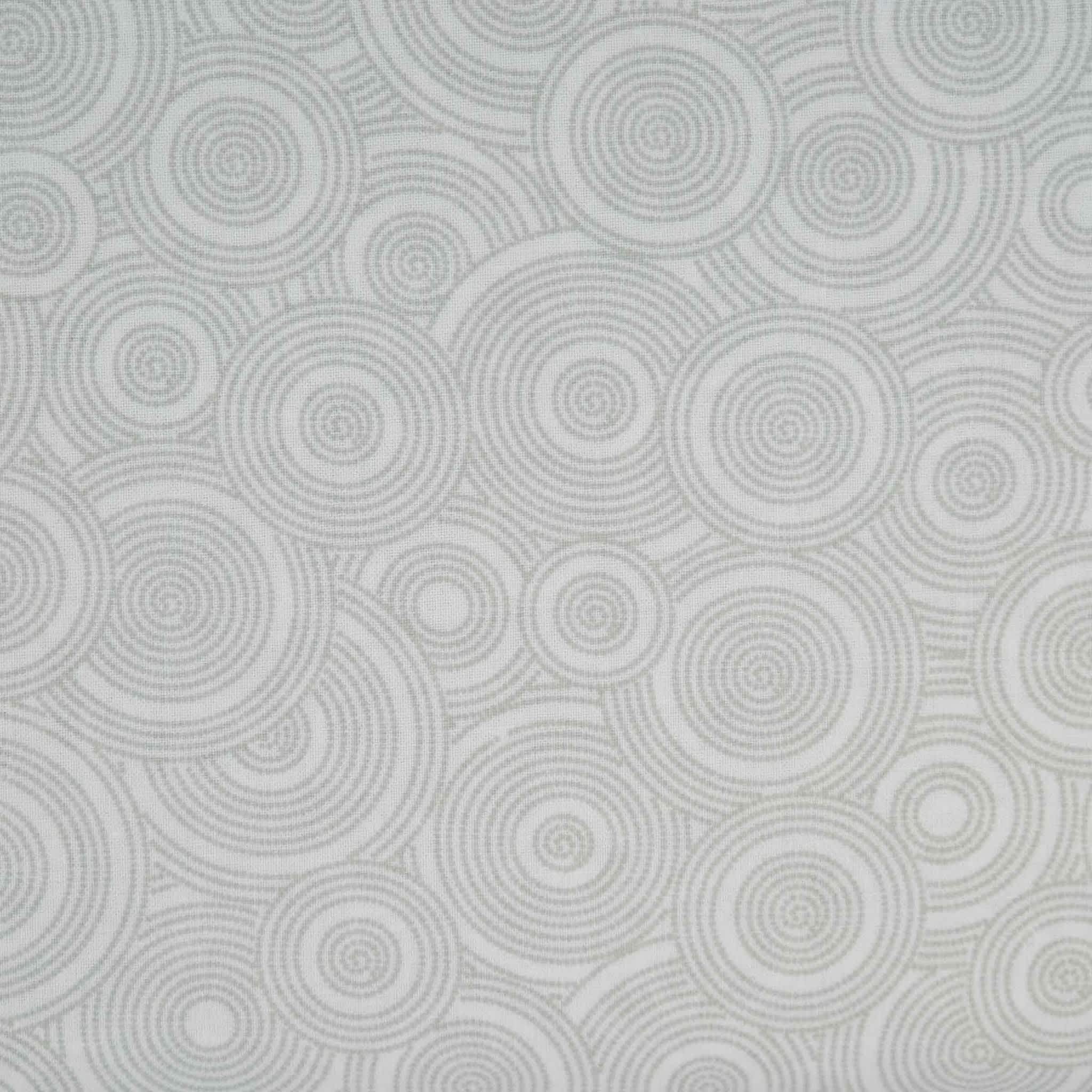 Get Back 48495 Retro Circles Grey & White blender fabric by Kingfisher Get Back 48495 Retro Circles Grey & White blender fabric by Kingfisher
