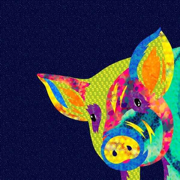Farmyard Petra Pig Panel by Delphine Brooks Farmyard Petra Pig Panel by Delphine Brooks